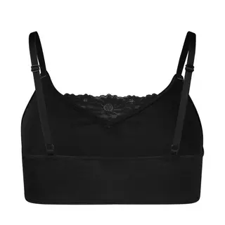 Skiny Every Day In CottonLace Multip Bustino con bretelles Black