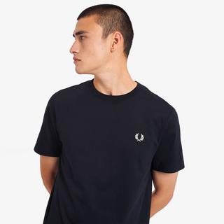 FRED PERRY T-Shirt mit Lorbeerkranz Stickerei  