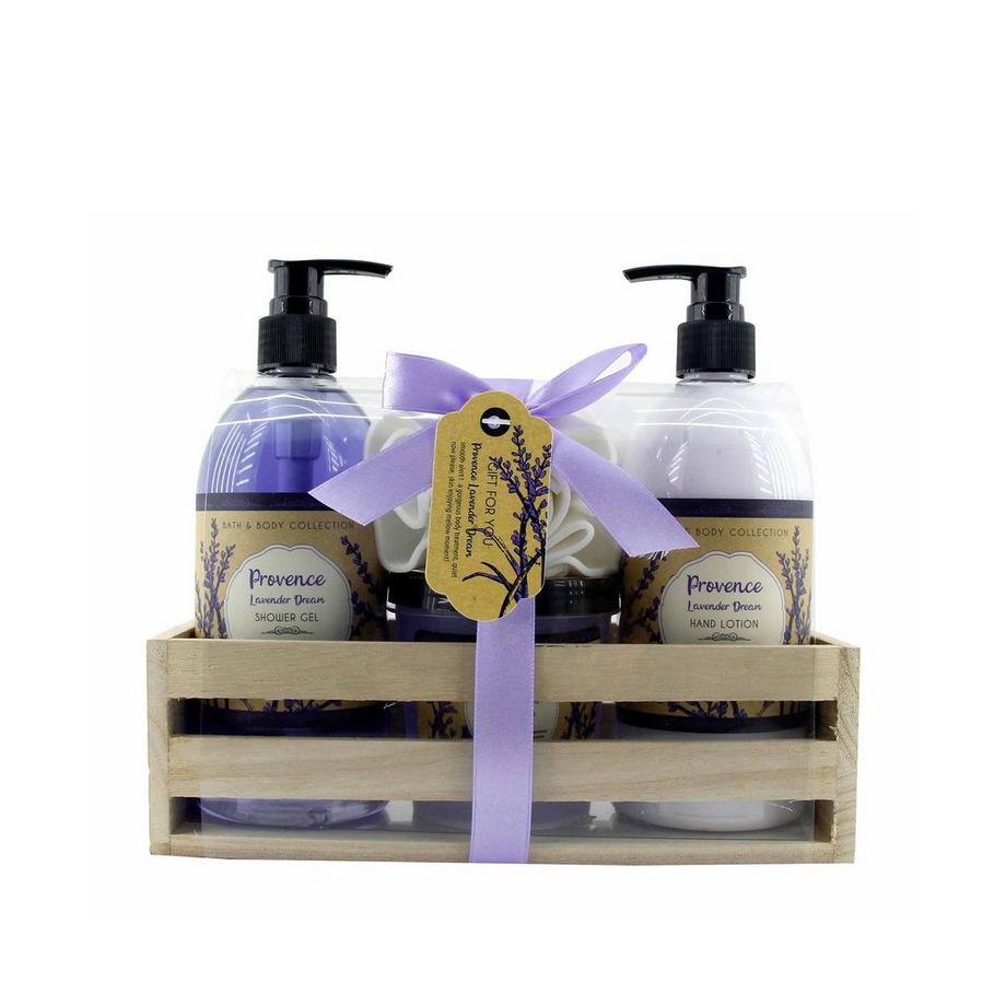 Bath Set  Lavender Fiel Line Badeset 5-teilig 