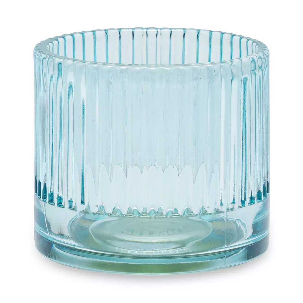  Manor Tealight Holder Blue 8x8x9cm