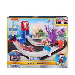 SPINMASTER  Paw Patrol True Metal Total City Rescue Spielset Aus Dem Kinofilm Mit 3 Rettungsaktionen Multicolor