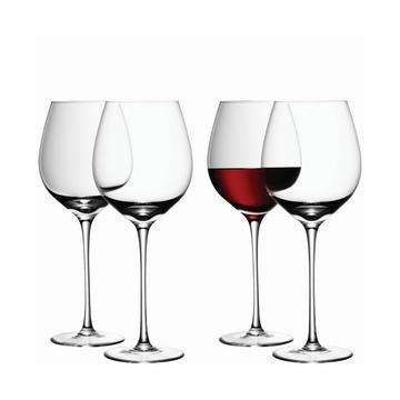Rotweinglas, 4 Stück