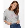 ONLY Sweat-shirt  Gris Clair