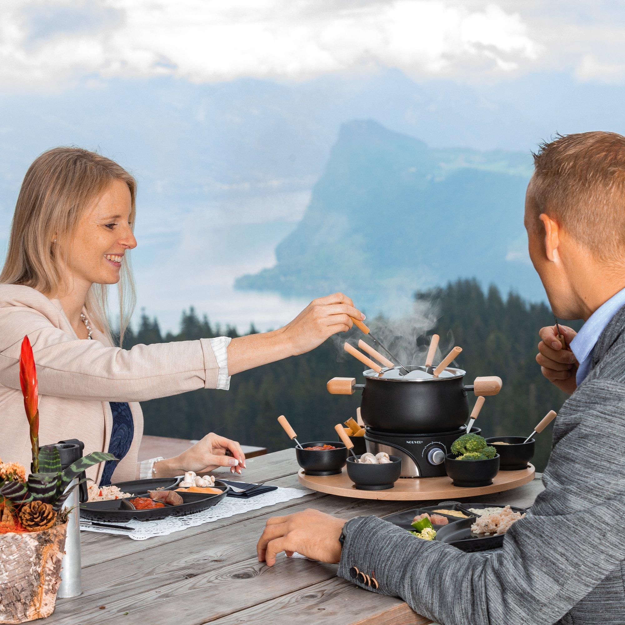 NOUVEL Service à fondue "MIA" 