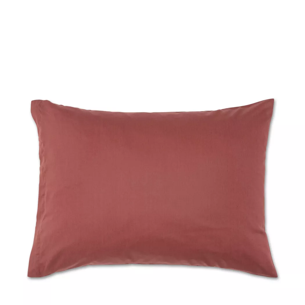 Manor - Kissenbezug, Sateen Luxe Kissenbezug mit Reissverschluss, 65 x 65 cm, Bordeaux