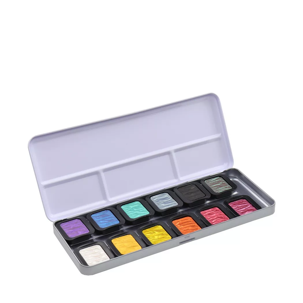 Talens - Perlglanz-Set Rainbow 12 Farben, Set, Multicolor