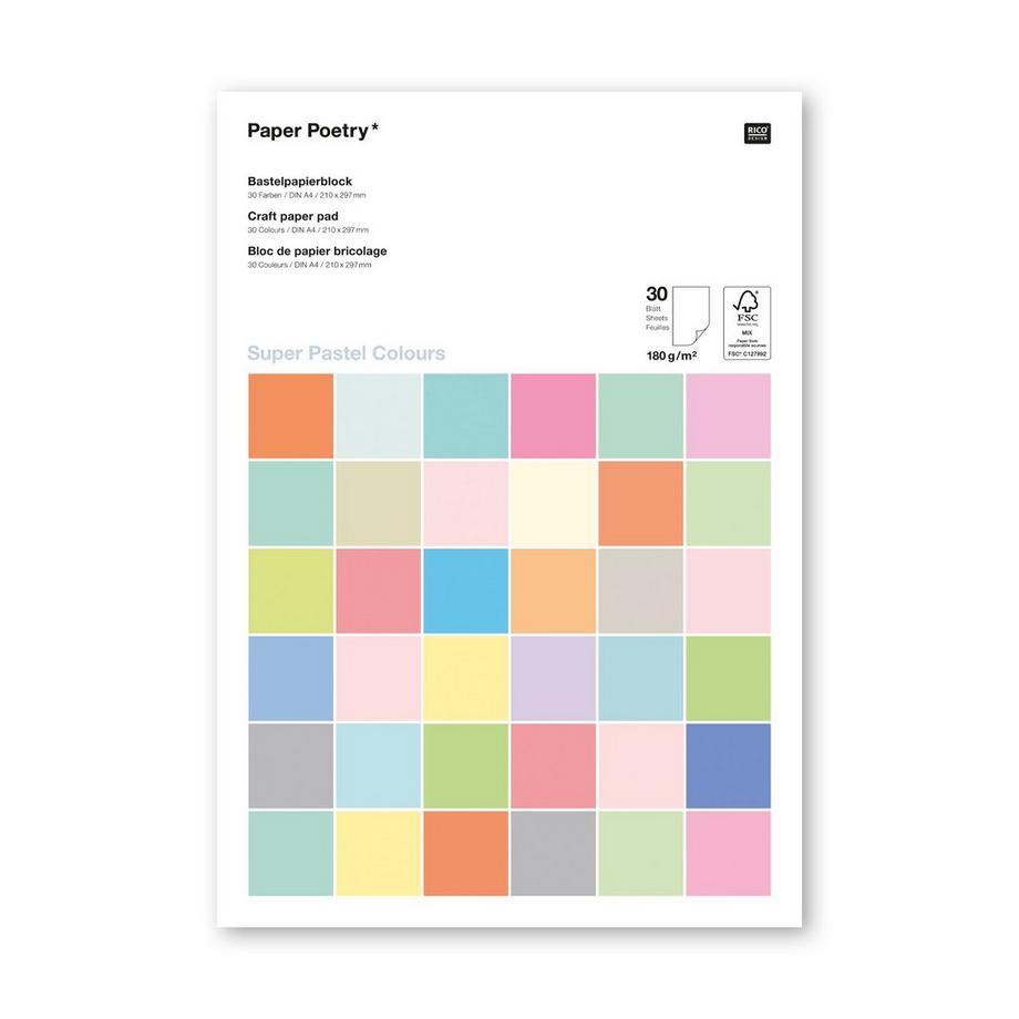 RICO-Design Papier créatif Paper Poetry 