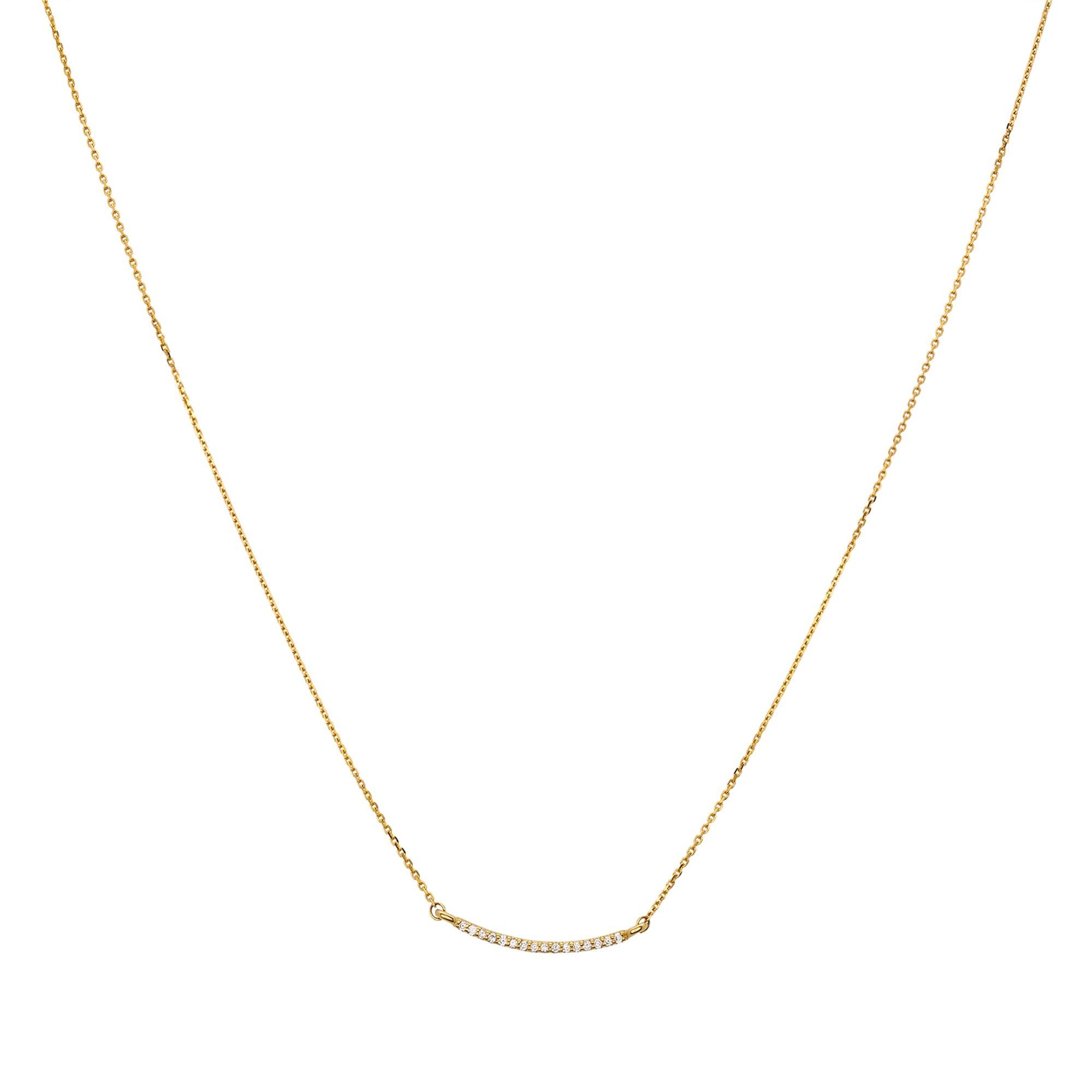 Image of ZEN DIAMOND Halskette Damen Gelbgold 45cm