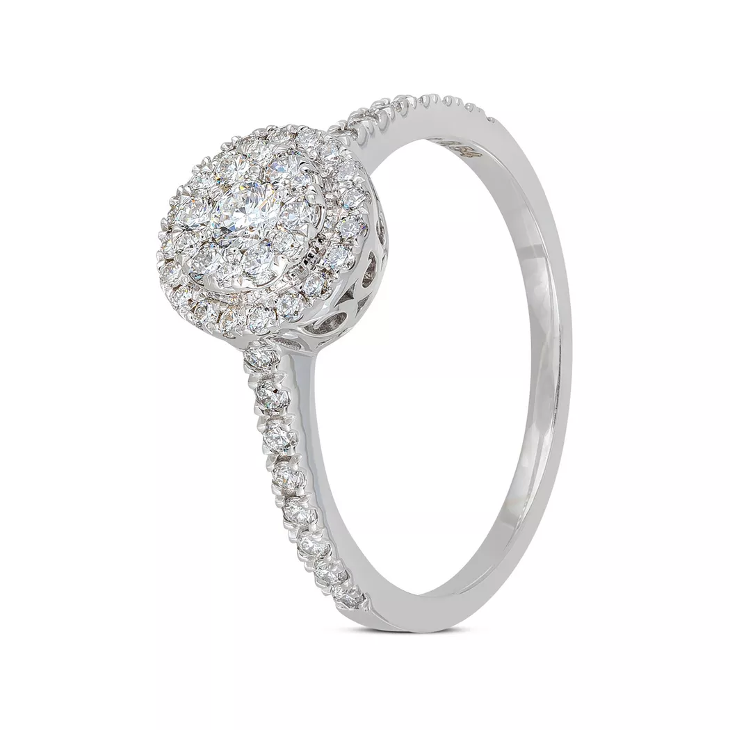 ZEN DIAMOND - Ring mit Diamant, 56, Weissgold 3