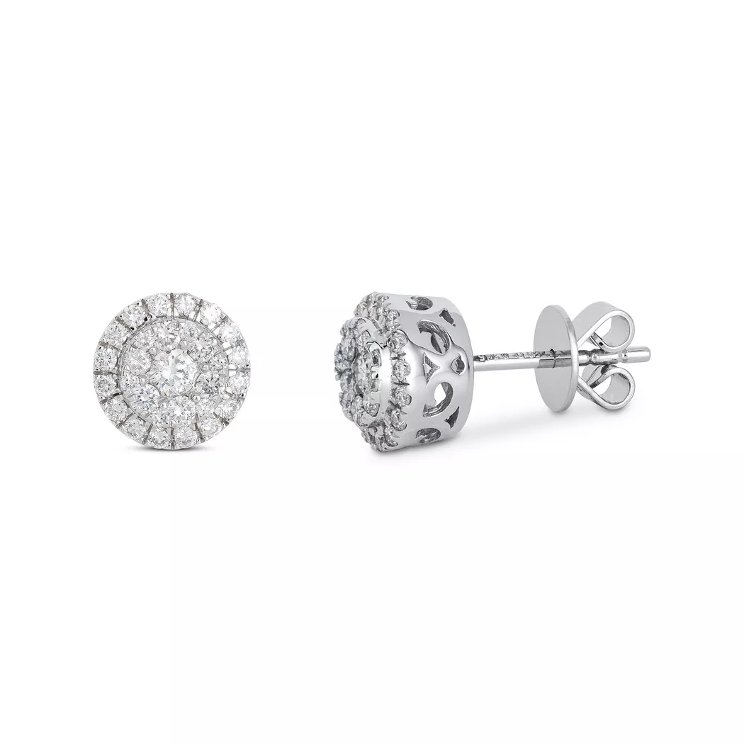 ZEN DIAMOND - Ohrringe, One Size, Weissgold 3
