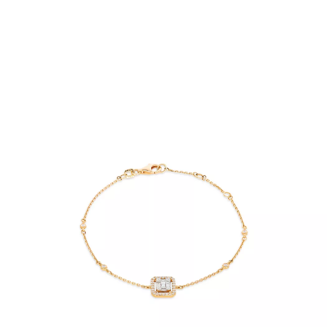 ZEN DIAMOND - Armband, 17.5CM, Roségold