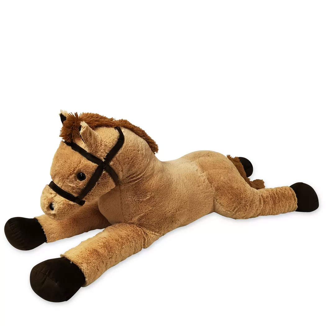 Shanghai Bear Hugs Lying Horse Beige 120cm