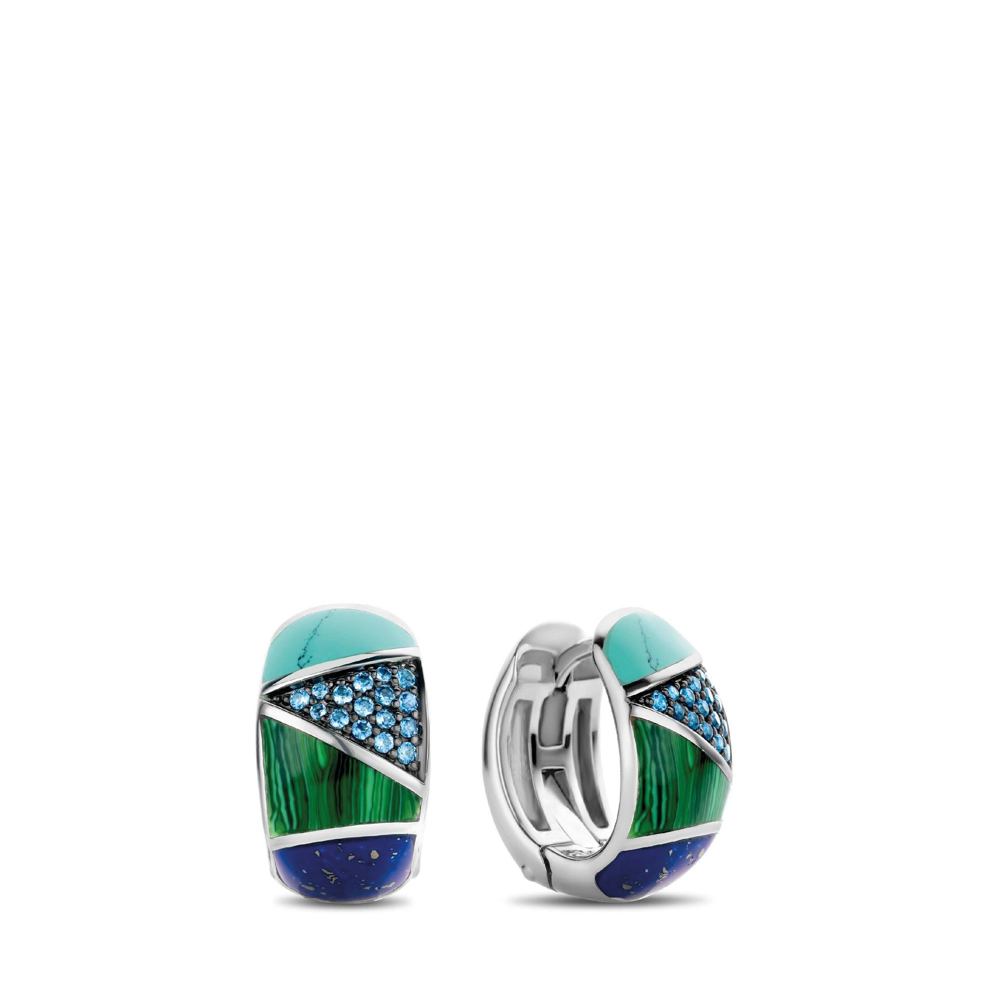 Image of Ohrringe Damen Türkisblau ONE SIZE