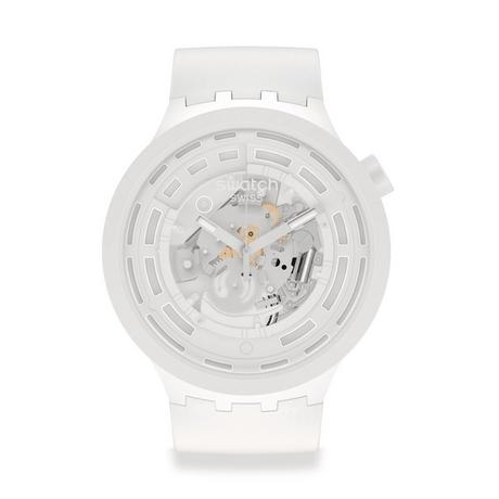 swatch BIG BOLD BIOCERAMIC C-WHITE Analoguhr 