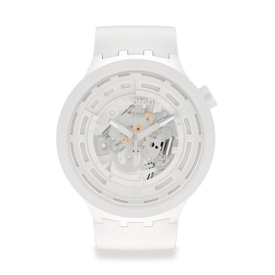 swatch BIG BOLD BIOCERAMIC C-WHITE Analoguhr 