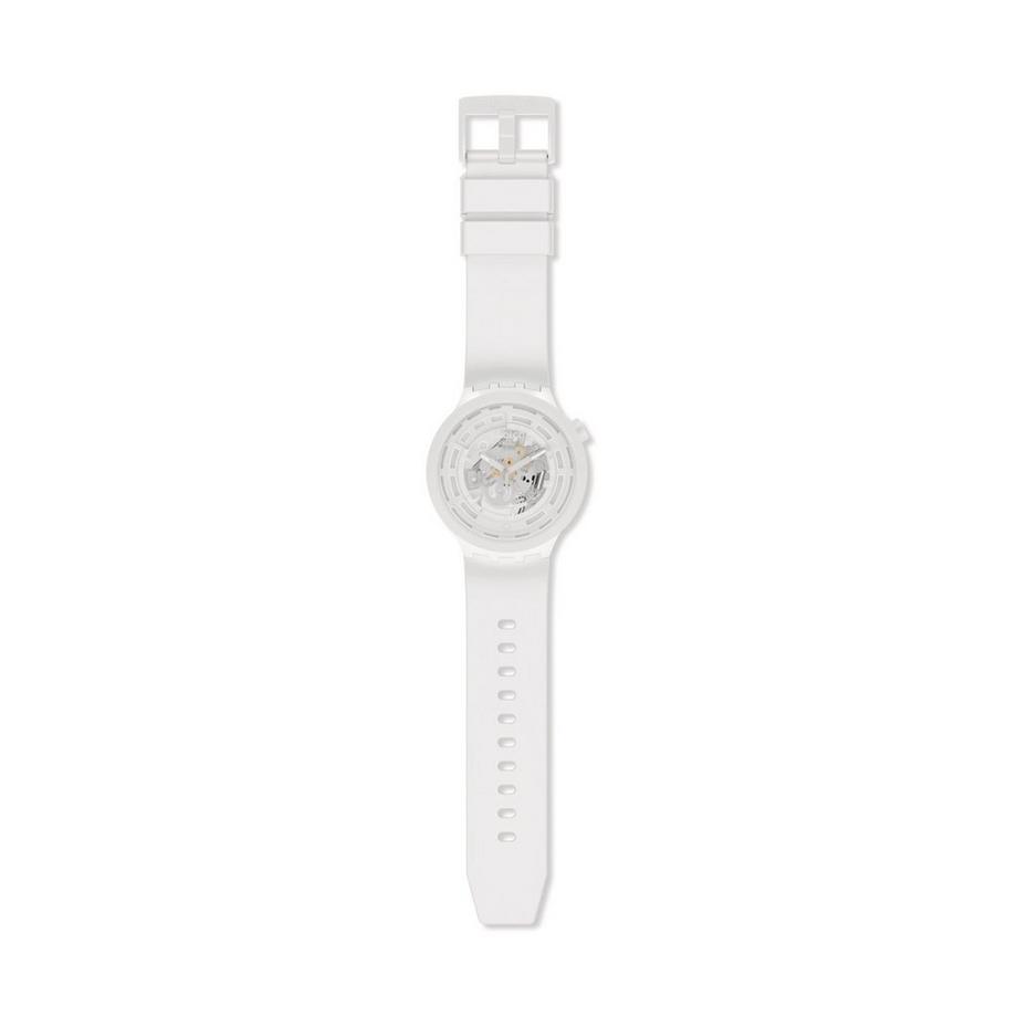 swatch BIG BOLD BIOCERAMIC C-WHITE Analoguhr 