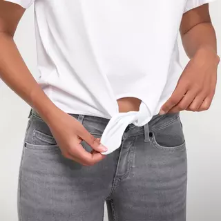 Calvin Klein Jeans T-shirt, col rond, manches courtes  Blanc