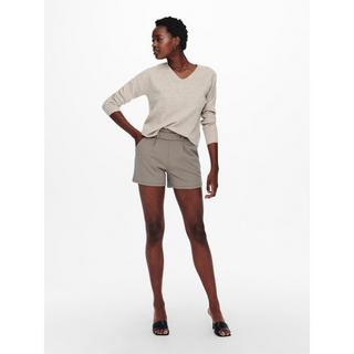 ONLY Pullover V-Ausschnitt Meliert  