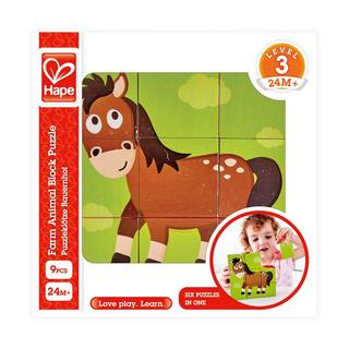 Hape  Puzzle a blocchi degli animali della fattoria 