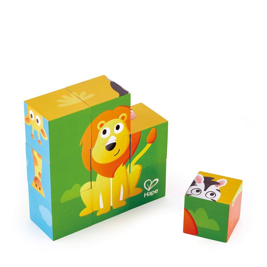 Hape  Puzzle a blocchi degli animali della giungla 