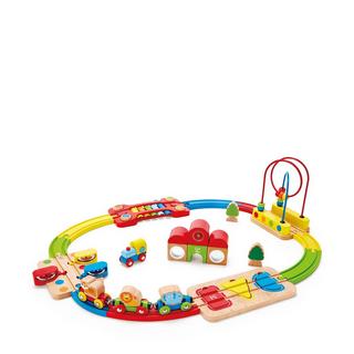 Hape  Chemin de fer puzzle arc-en-ciel 