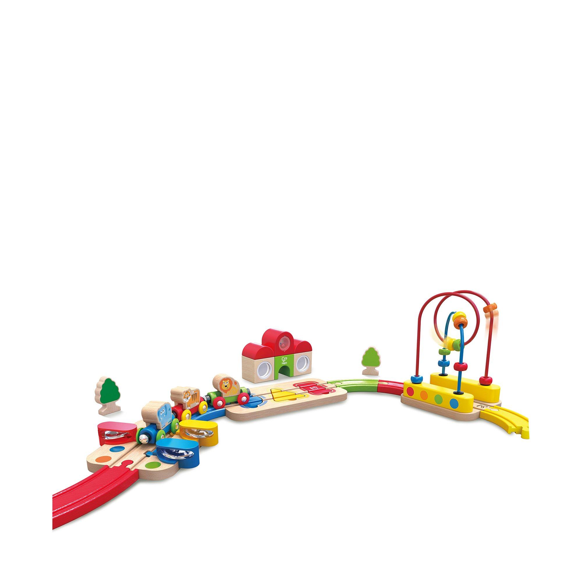 Hape  Chemin de fer puzzle arc-en-ciel 