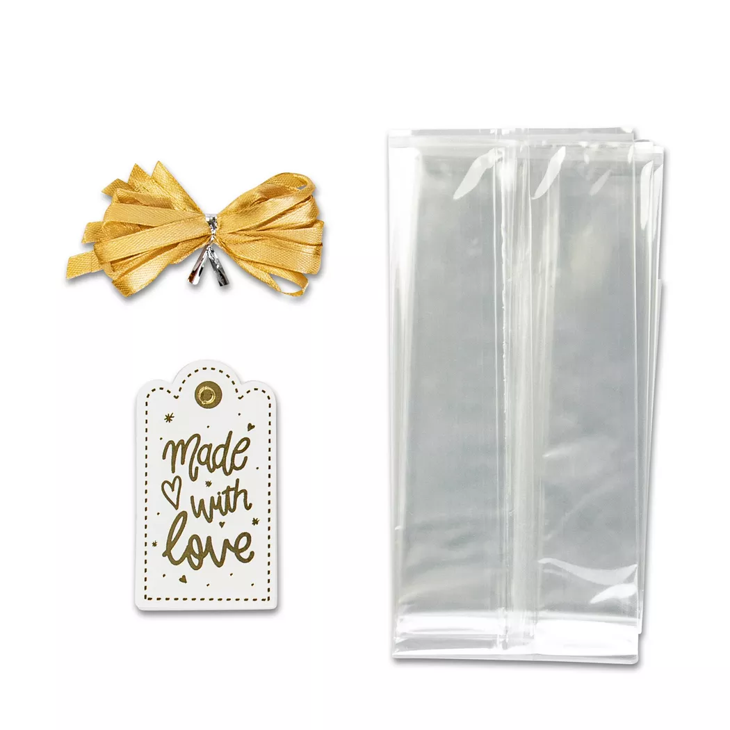 Manor - Geschenkbeutel-Set, 8X30CM, Gold