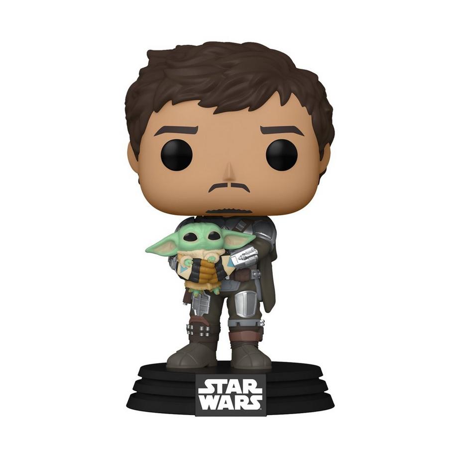 Funko  Star Wars Mandalorian Mando Holding Child 