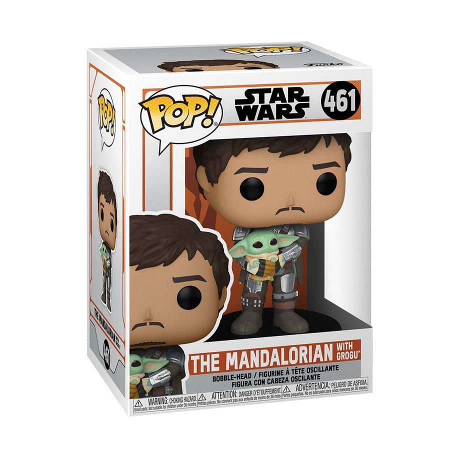 Funko  Star Wars Mandalorian Mando Holding Child 