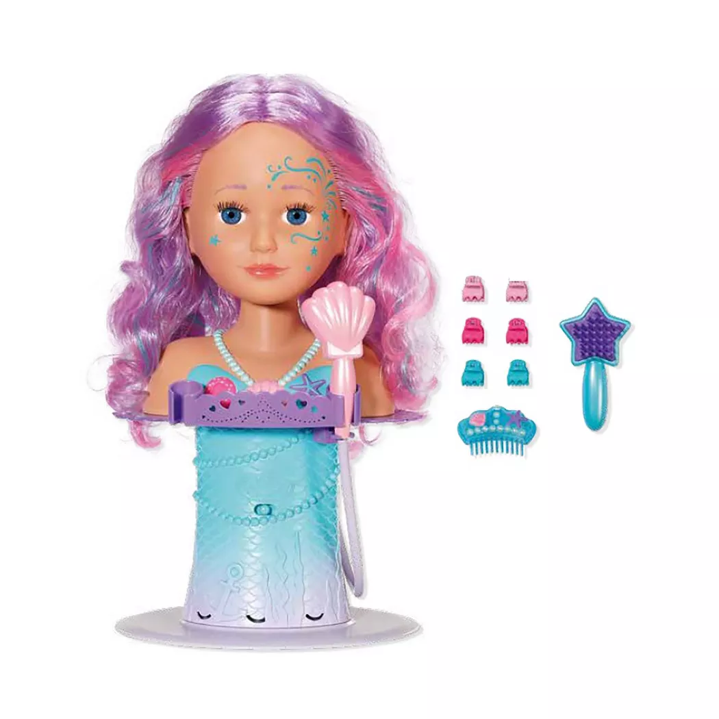 BABY born Sister Styling Mermaid Head Bath doll Multicolour