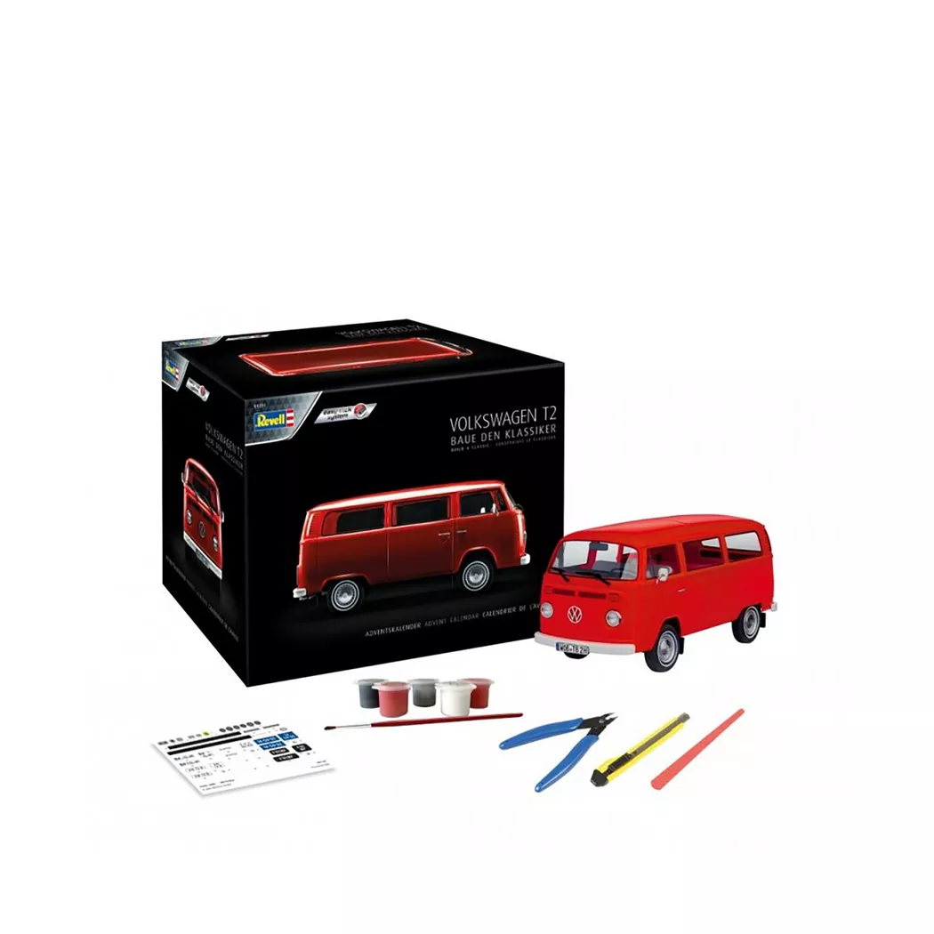 Revell - Calendrier de l'Avent VW T2 Bus, Orange