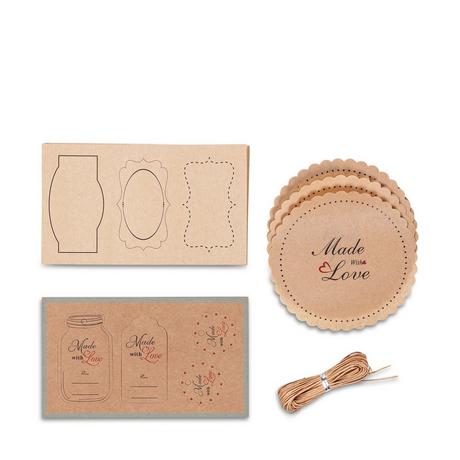 Manor Etichette per barattoli da conserva Made with Love 