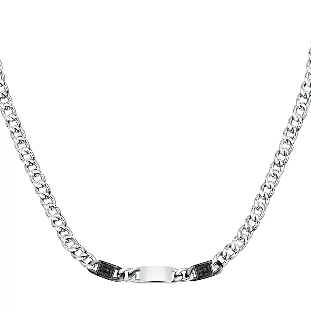 Morellato - Collier kurz, Catene, 55 CM, Silber