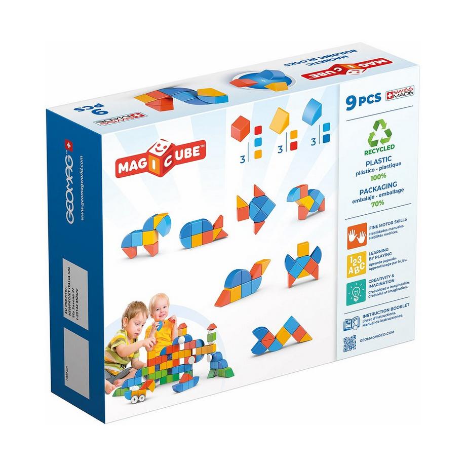 Geomag  MagiCube Animali, 9 Pezzi 