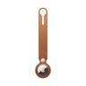 Apple AirTag Loop Leather Pendentif pour Keyfinder Brun