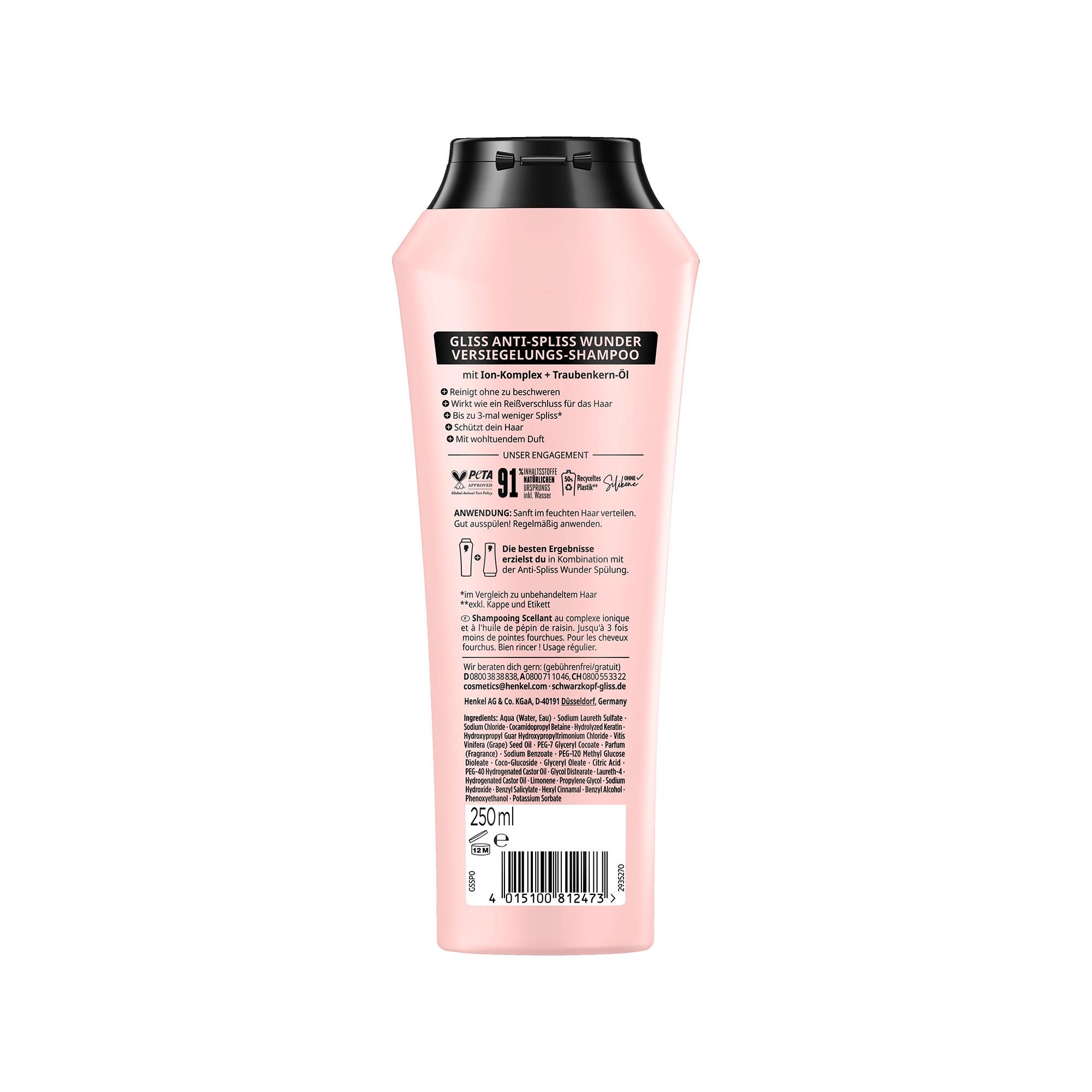 GLISS KUR Split End Anti-Spliss Shampoo miracoloso 