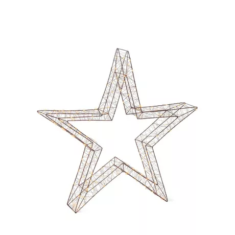 STT Lichtobjekt Omega Open Star 78 Braun