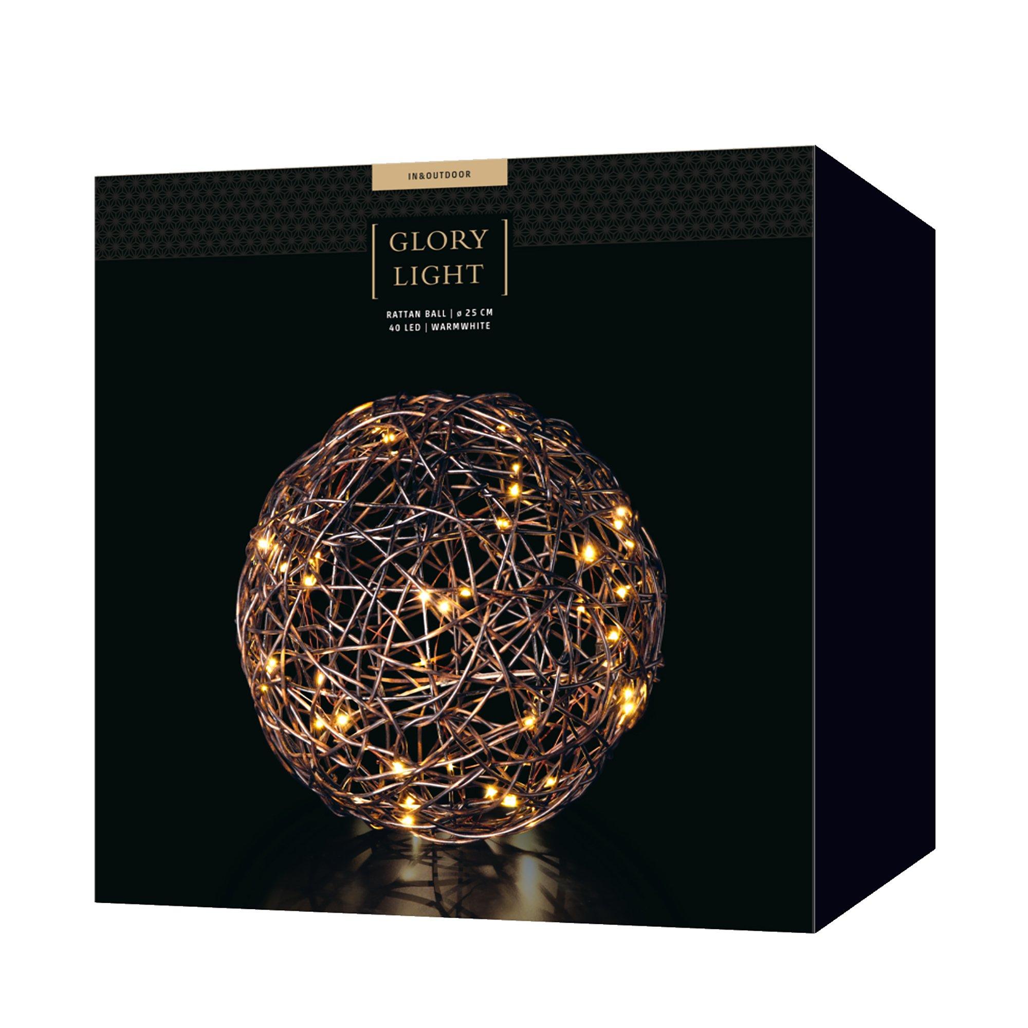 STT Oggetto luminoso Rattan Ball 25 