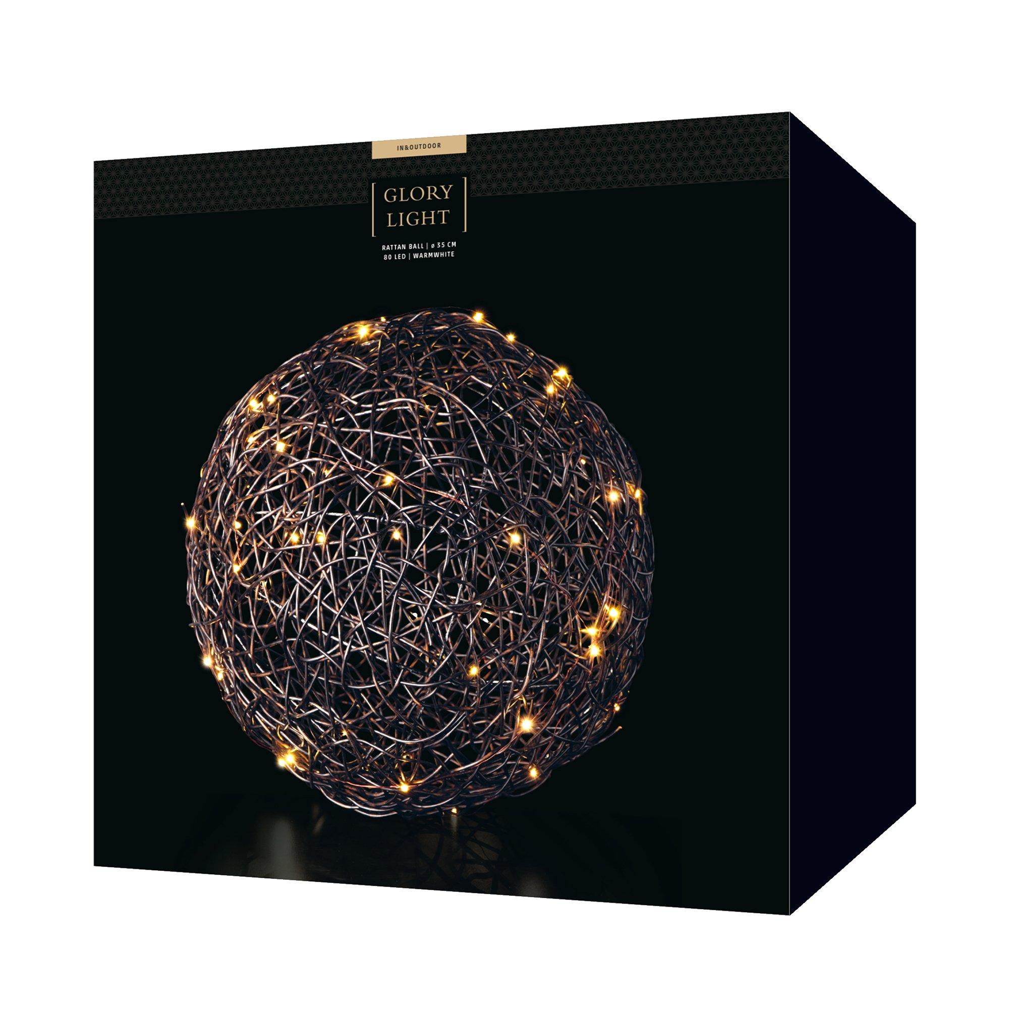 STT Oggetto luminoso Rattan Ball 35 