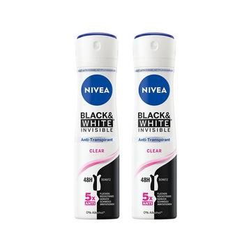 Black & White Invisible Clear Spray Female Duo