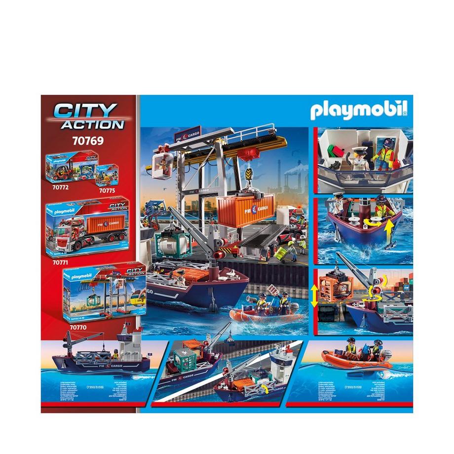 Playmobil  70769 Nave da carico con container 