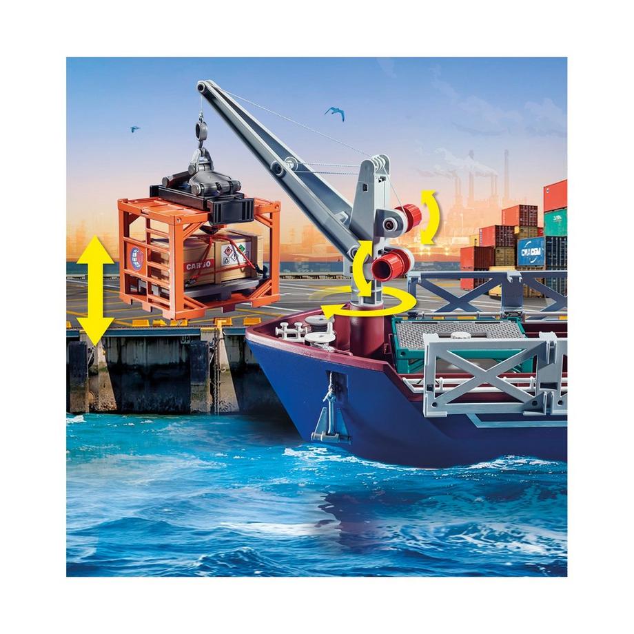 Playmobil  70769 Nave da carico con container 