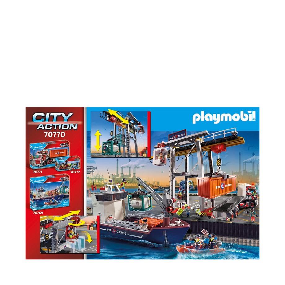 Playmobil  70770 Portalkran mit Containern 