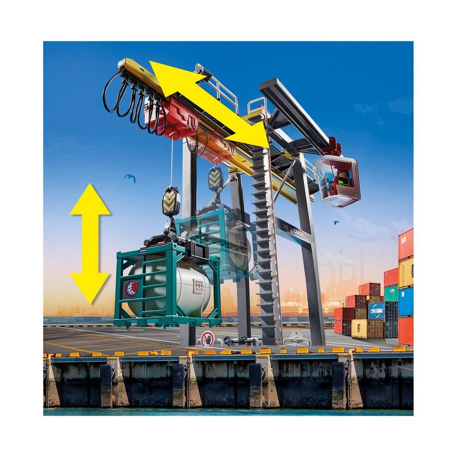 Playmobil  70770 Portalkran mit Containern 