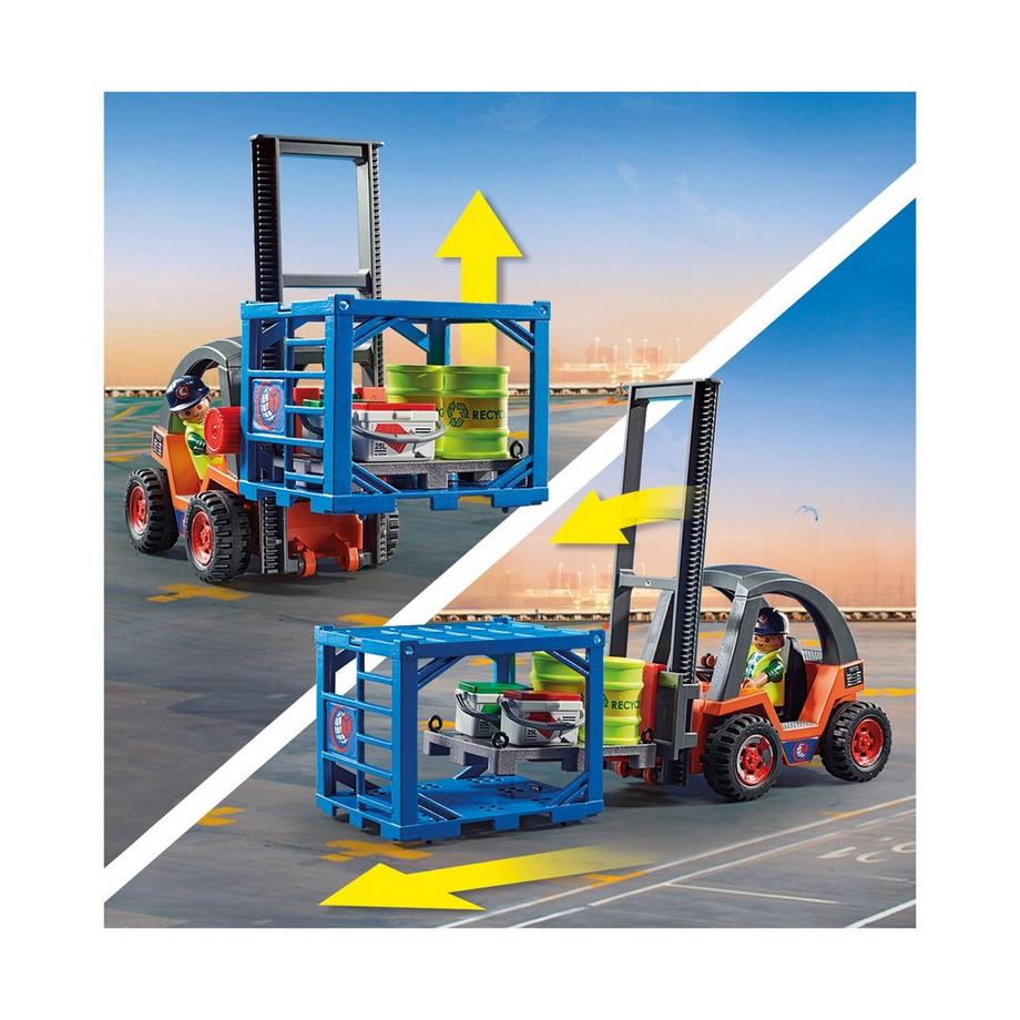 Playmobil  70772 Chariot élévateur avec cargaison 