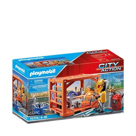 Playmobil  70774 Ouvrier et conteneur  