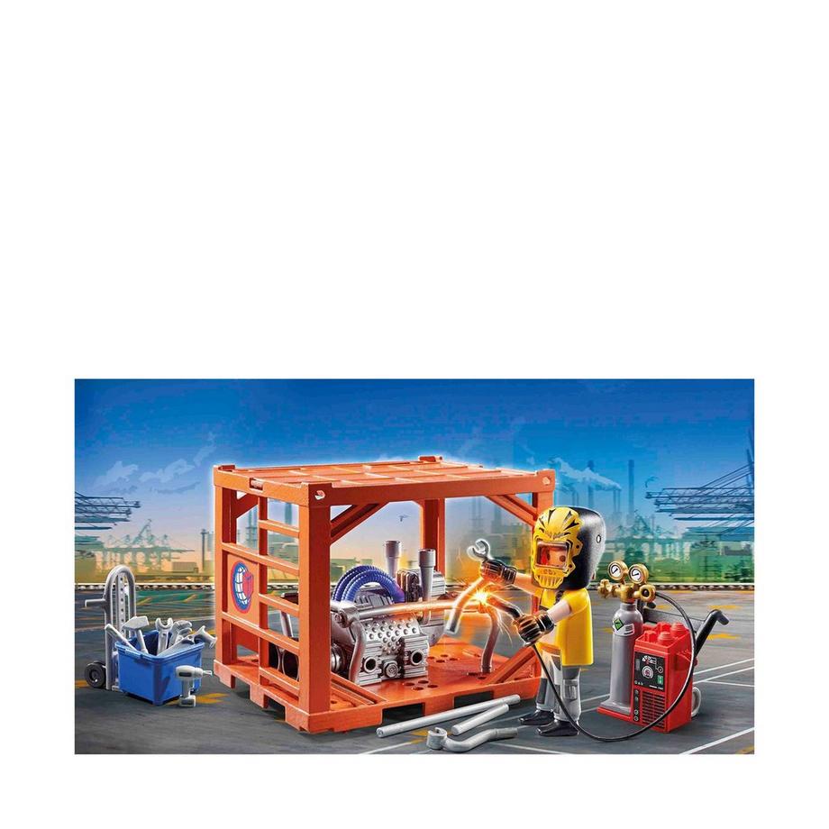 Playmobil  70774 Ouvrier et conteneur  