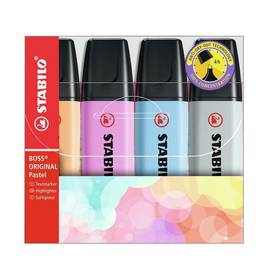 STABILO Leuchtmarker Set Boss Original Pastell 