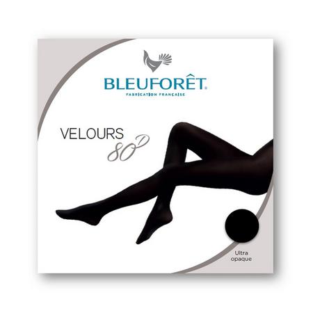BLEU FORET Collants Velours Ultra Opaque 80 Den  