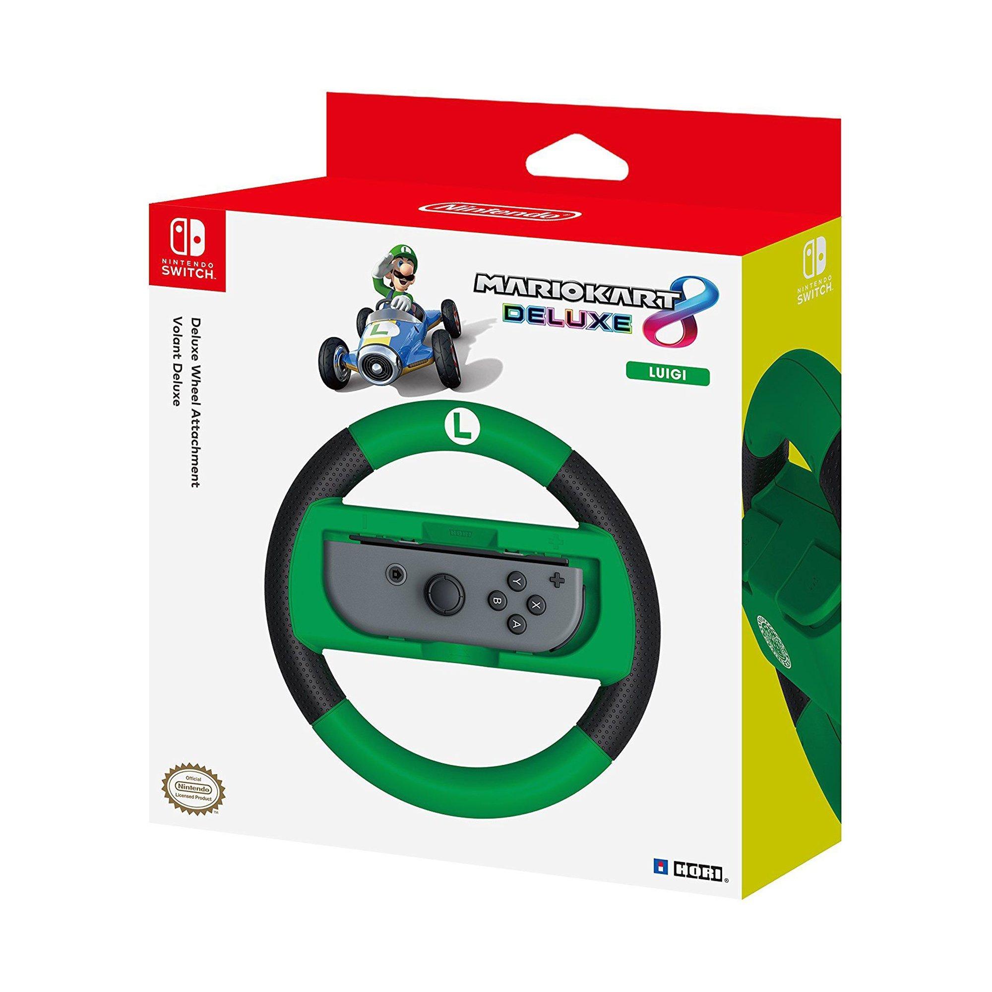 Hori Deluxe Wheel Attach - Luigi (Switch) Volant gaming 